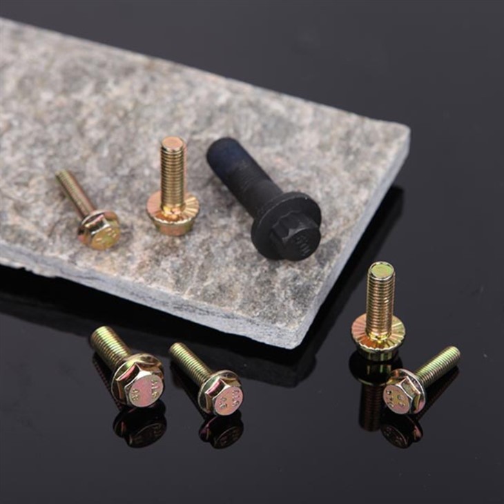 ASME B 18.2.1 - Steel Galvanized Hex Flange Bolt Black /yellow Zinc