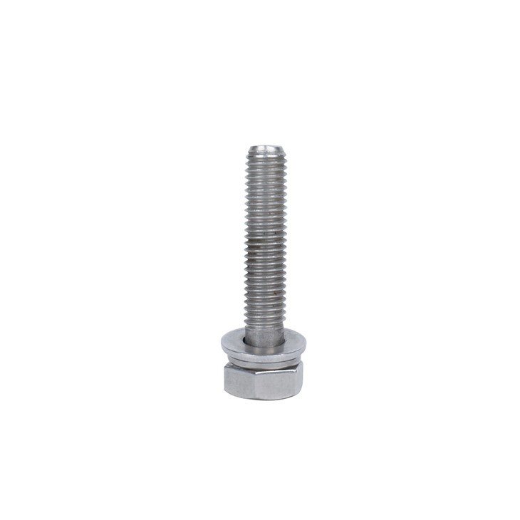 Hex Head Sems Screw 304 Stainless Steel With Flat And Split Lock Washer