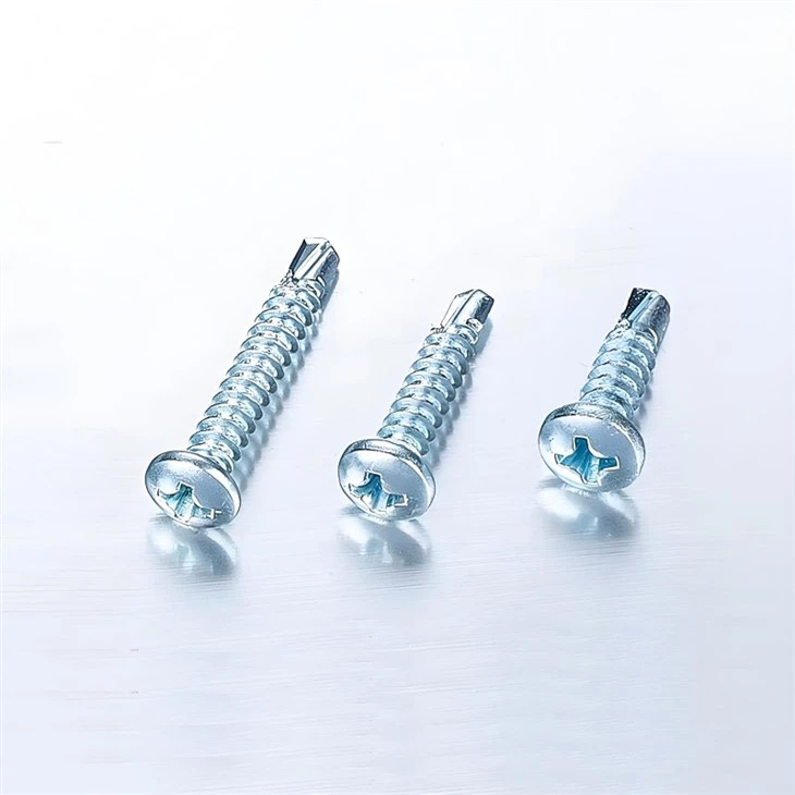 Samovŕtacie skrutky s panvovou hlavou Zinok Phillips DIN7504N